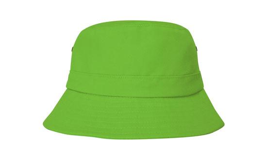 Headwear Bhs Twill Youth's Bucket Hat X12 - 4133 Cap Headwear Professionals Green Adjustable 