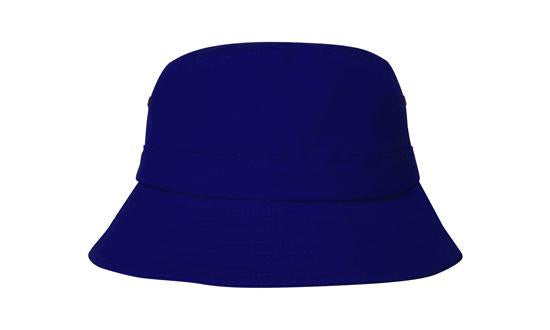 Headwear Bhs Twill Youth's Bucket Hat X12 - 4133 Cap Headwear Professionals Royal Adjustable 