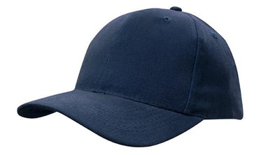 Headwear Brushed Cotton Twill Cap X12 - 4142 Cap Headwear Professionals Navy One Size 