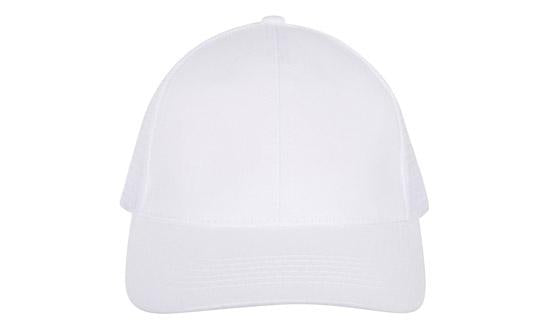 Headwear Brushed Cotton With Mesh Back  X12 - 4181 Cap Headwear Professionals White One Size 