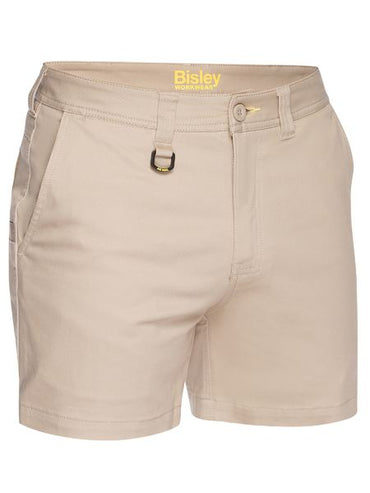 Bisley Stretch Cotton Drill Shorts BSH1008 Work Wear Bisley Workwear 72R Stone 