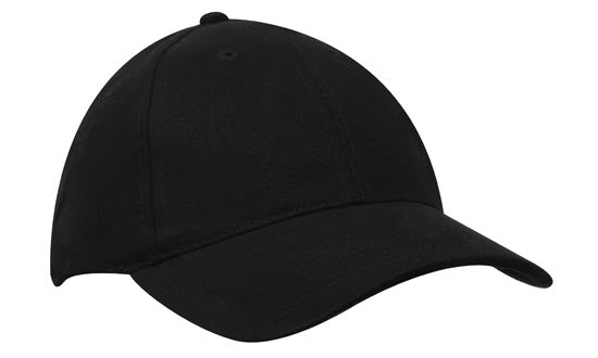 Headwear Brushed Heavy Cotton Cap X12 - 4199 Cap Headwear Professionals Black One Size 