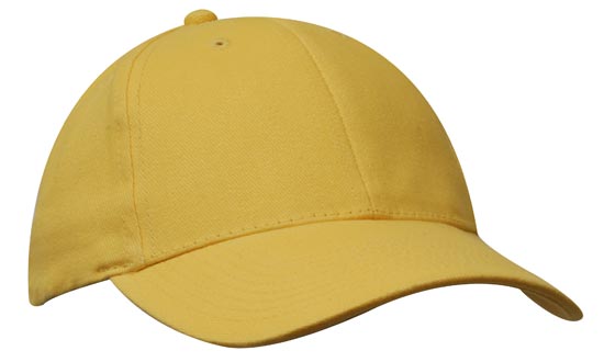 Headwear Brushed Heavy Cotton Cap X12 - 4199 Cap Headwear Professionals Gold One Size 