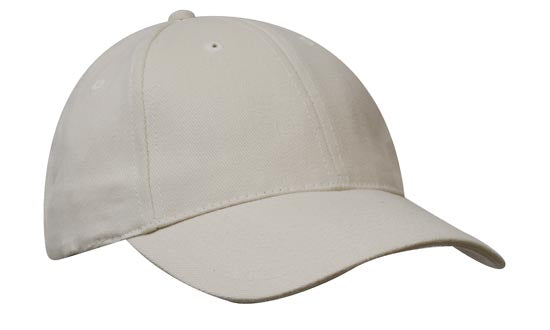 Headwear Brushed Heavy Cotton Cap X12 - 4199 Cap Headwear Professionals Natural One Size 