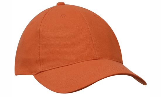 Headwear Brushed Heavy Cotton Cap X12 - 4199 Cap Headwear Professionals Orange One Size 