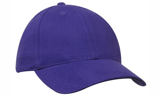 Headwear Brushed Heavy Cotton Cap X12 - 4199 Cap Headwear Professionals Purple One Size 