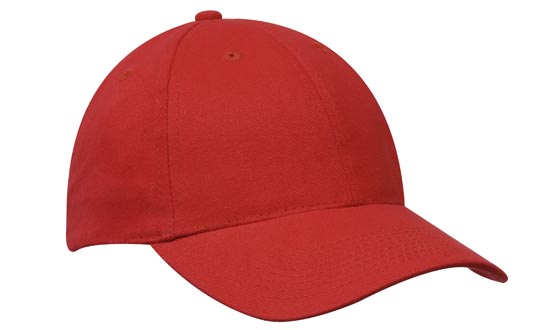 Headwear Brushed Heavy Cotton Cap X12 - 4199 Cap Headwear Professionals Red One Size 