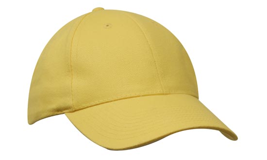 Headwear Brushed Heavy Cotton Cap X12 - 4199 Cap Headwear Professionals Yellow One Size 