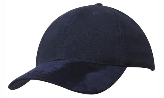 Headwear Brushed Heavy Cotton W/suede Peak X12 - 4200 Cap Headwear Professionals Navy/Navy One Size 