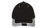 Headwear Bhc W/rlective Trim And Tab On Peak X12 - 4214 Cap Headwear Professionals Black/Silver One Size 