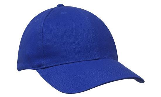 Headwear Regular Brushed Cotton Cap X12 - 4242 Cap Headwear Professionals Royal One Size 