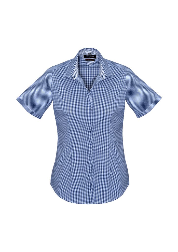 Biz Corporates Newport Womens Short Sleeve Shirt 42512 Corporate Wear Biz Corporates 4 French Navy 