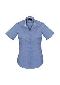 Biz Corporates Newport Womens Short Sleeve Shirt 42512 Corporate Wear Biz Corporates 4 French Navy 