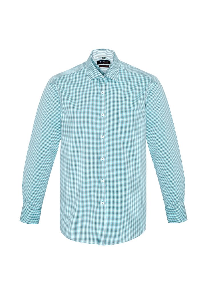 Biz Corporates Newport Mens Long Sleeve Shirt 42520 - Flash Uniforms 
