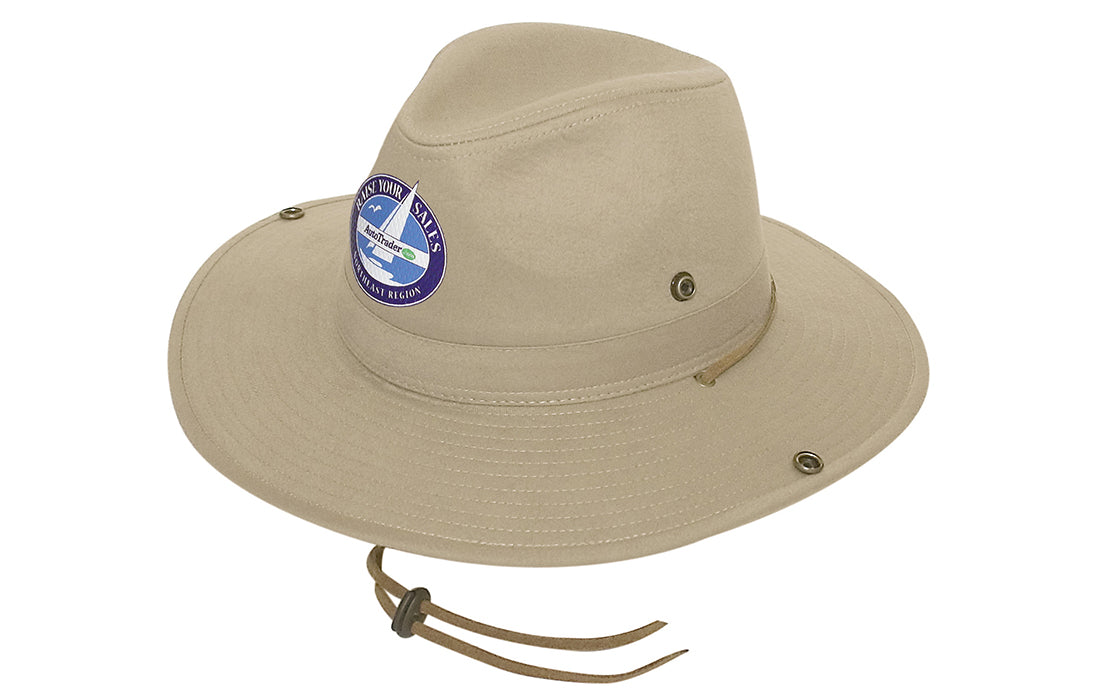 Headwear Safari Cotton Twill Hat X12 - 4275 Cap Headwear Professionals Sandstone S 