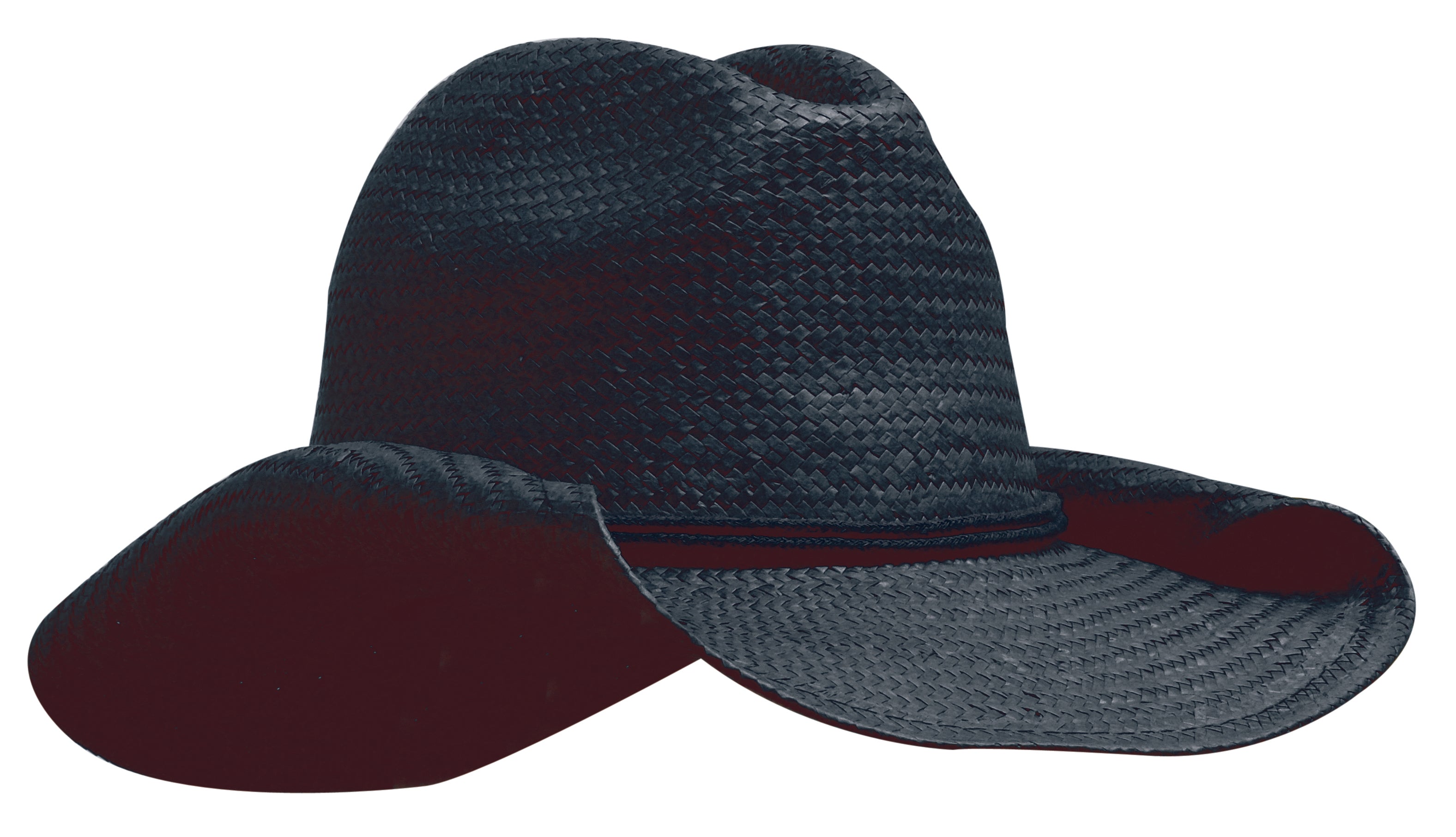 Headwear Cowboy Straw Hat X12 - S4283 Cap Headwear Professionals Black One Size 