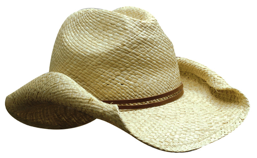 Headwear Cowboy Straw Hat X12 - S4283 Cap Headwear Professionals Natural One Size 