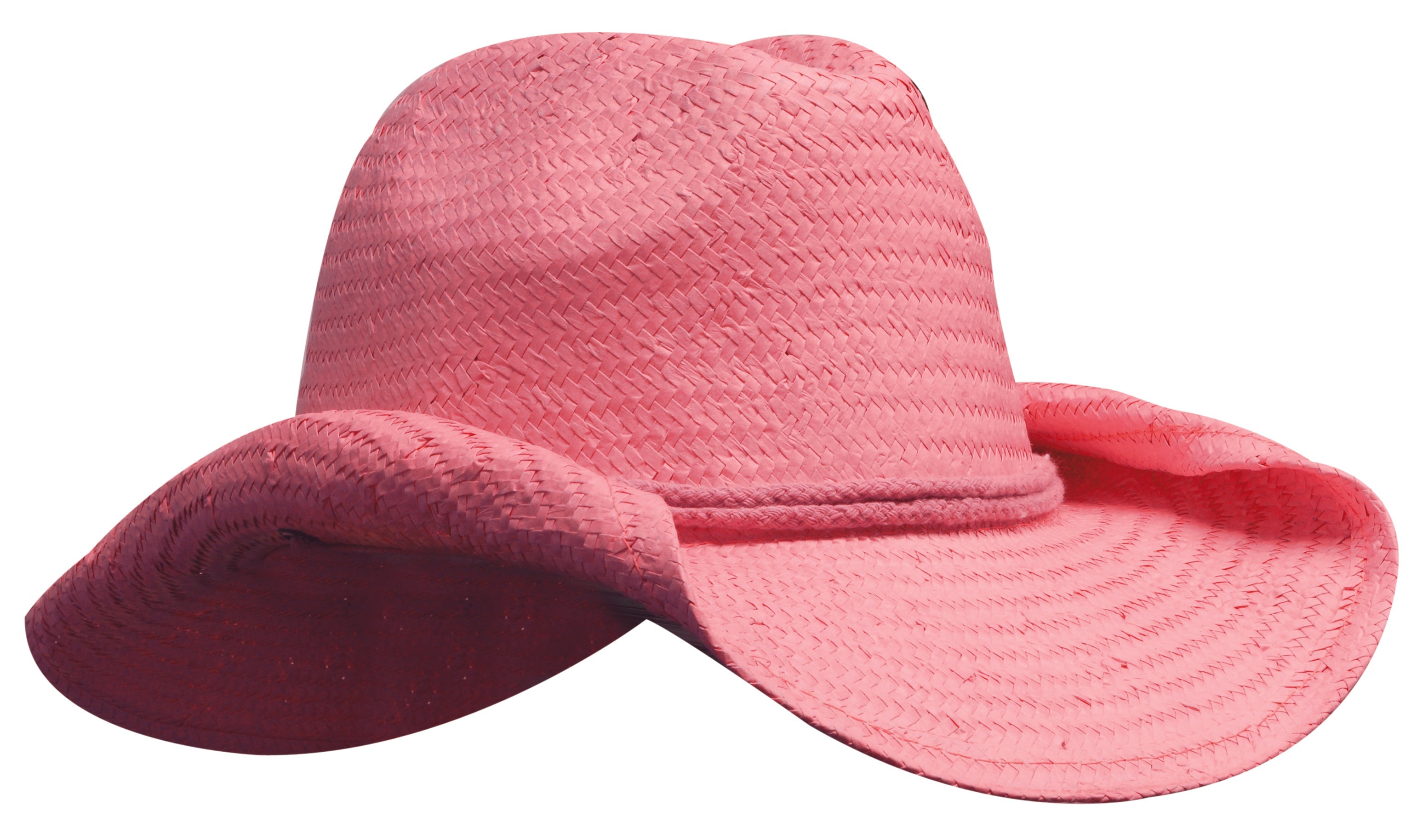 Headwear Cowboy Straw Hat X12 - S4283 Cap Headwear Professionals Pink One Size 