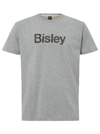 Bisley Cotton Logo Tee BKT064 Work Wear Bisley Workwear GREY MARLE (BGGY) S 