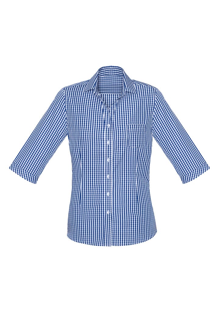 Biz Corporates Springfield Womens 3/4 Sleeve Shirt 43411 Corporate Wear Biz Corporates 4 French Navy 