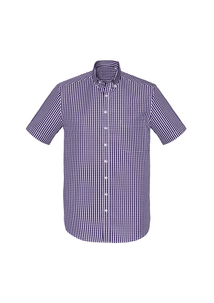Biz Corporates Springfield Mens Short Sleeve Shirt 43422 Corporate Wear Biz Corporates XS Purple Reign 