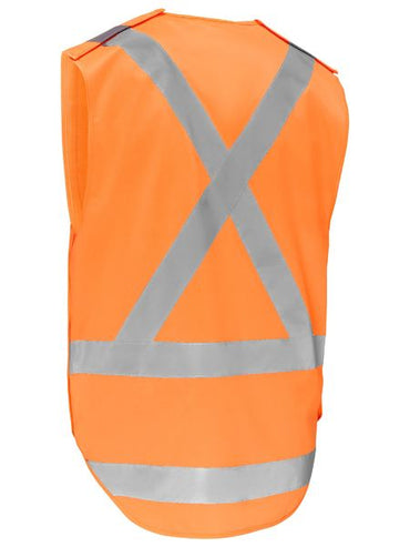 Bisley X-Taped Hi Vis Detachable Safety Vest BV0440XT Work Wear Bisley Workwear   