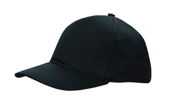 Headwear Brushed Cotton Cap X12 - 5002 Cap Headwear Professionals Black One Size 