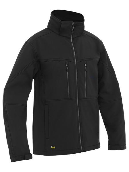 Bisley Flex & Move™ Hooded Softshell Jacket BJ6570 Worl Wear Bisley Workwear Black XS 