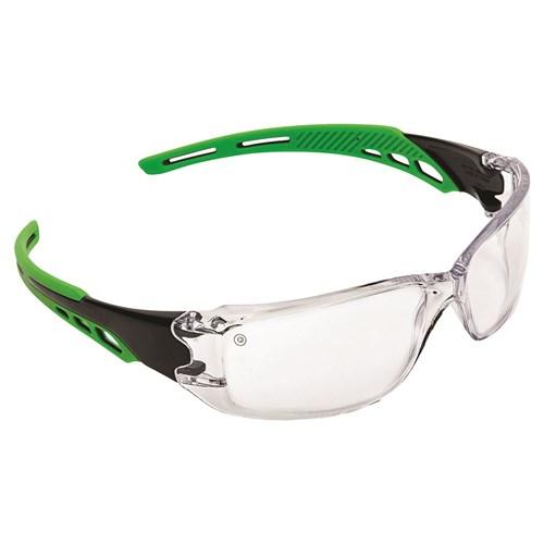 Pro Choice Cirrus - Clear Polycarbonate Frame With Soft Green Arms X12 - 9180 PPE Pro Choice   