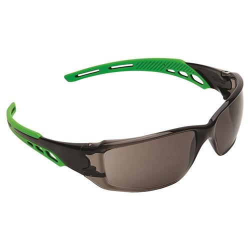 Pro Choice Cirrus - Smoke Polycarbonate Frame With Soft Green Arms X12 - 9182 PPE Pro Choice   