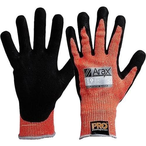 Pro Choice Arax Platinum - Red Arax Liner With Pu/nitrile Foam Dip Palm - APNPUD PPE Pro Choice 8  