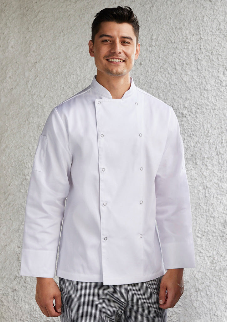 Biz Collection Zest Mens L/S Chef Jacket - CH232ML - Flash Uniforms 