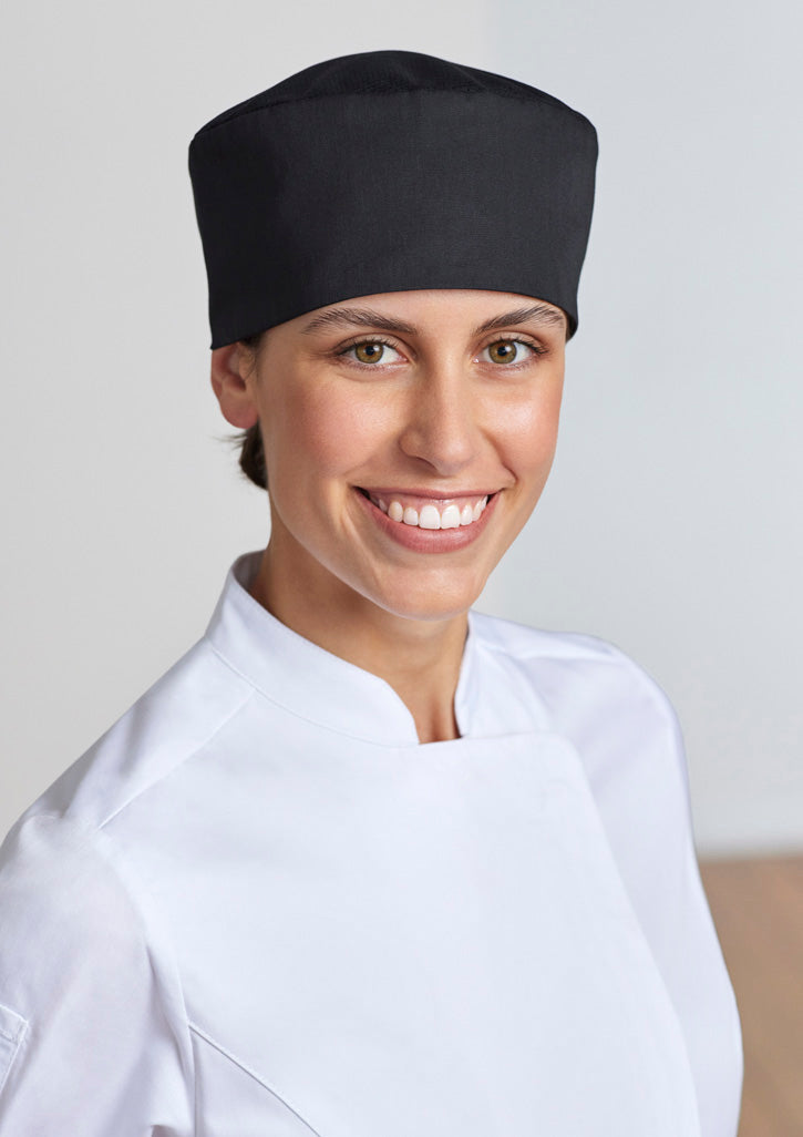 Biz Collection Mesh Flat Top Chef Hat CH333 Hospitality & Chefwear Jb's Wear   