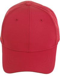 Winning Spirit 4 Way Stretch Laser Cut Runner's Cap CH88 Active Wear Winning Spirit Red  