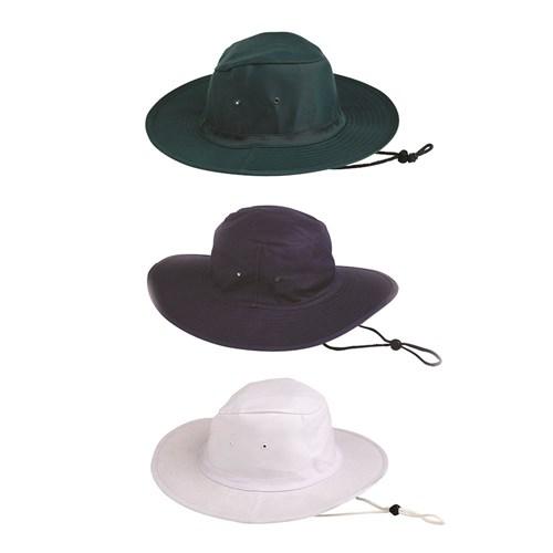 Pro Choice Poly / Cotton Sun Hat  (Blue / Green / White) - CSH PPE Pro Choice S/55CM  