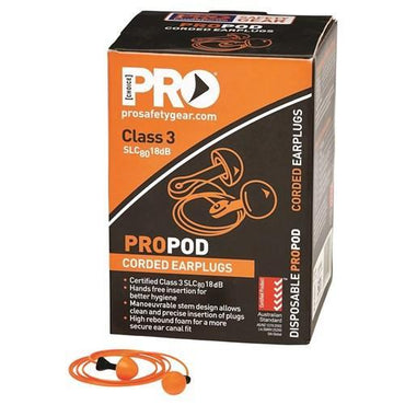 Pro Choice Propod Corded Ear Pods (Box Of 50prs) - EPODC PPE Pro Choice   