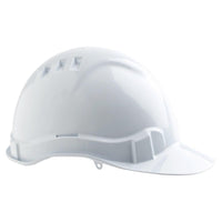 Pro Choice Hard Hat (V6) - Vented, 6 Point Push-lock Harness - HHV6 PPE Pro Choice WHITE  