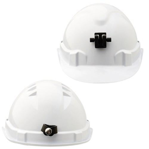 Pro Choice Hard Hat (V6) - Vented, 6 Point Push-lock Harness C/w Lamp Bracket X 20 - HHV6LB PPE Pro Choice WHITE  