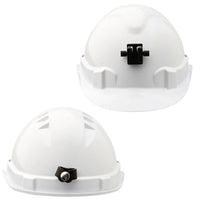 Pro Choice Hard Hat (V6) - Vented, 6 Point Push-lock Harness C/w Lamp Bracket X 20 - HHV6LB PPE Pro Choice WHITE  