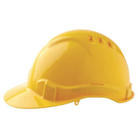 Pro Choice Hard Hat (V6) - Vented, 6 Point Push-lock Harness - HHV6 PPE Pro Choice YELLOW  