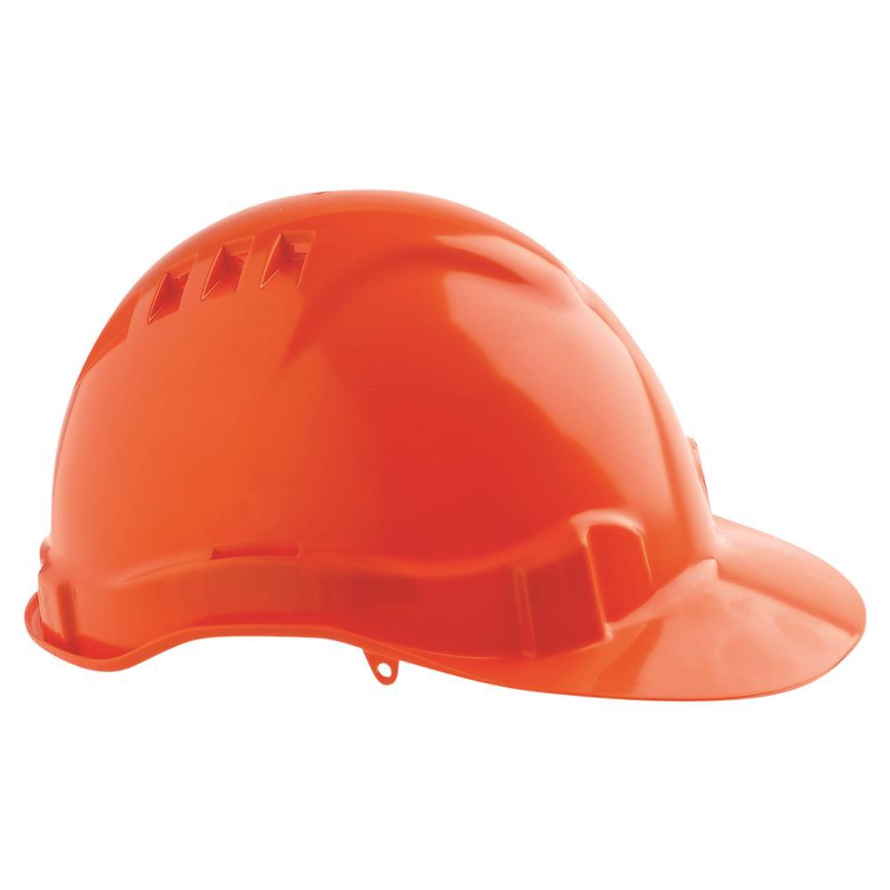 Pro Choice Hard Hat (V6) - Vented, 6 Point Push-lock Harness - HHV6 PPE Pro Choice ORANGE  