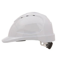 Pro Choice Hard Hat (V9) - Vented, 6 Point Rachet Harness, Type 2 Polycarbonate - HHV92 PPE Pro Choice WHITE  