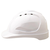 Pro Choice Hard Hat Vented 6 Point Push Lock Harness - HHV9 PPE Pro Choice WHITE  