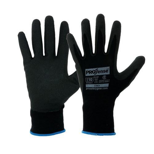 Pro Choice Stinga Black Pvc Foam On Nylon Liner X12 - NPF PPE Pro Choice 7  