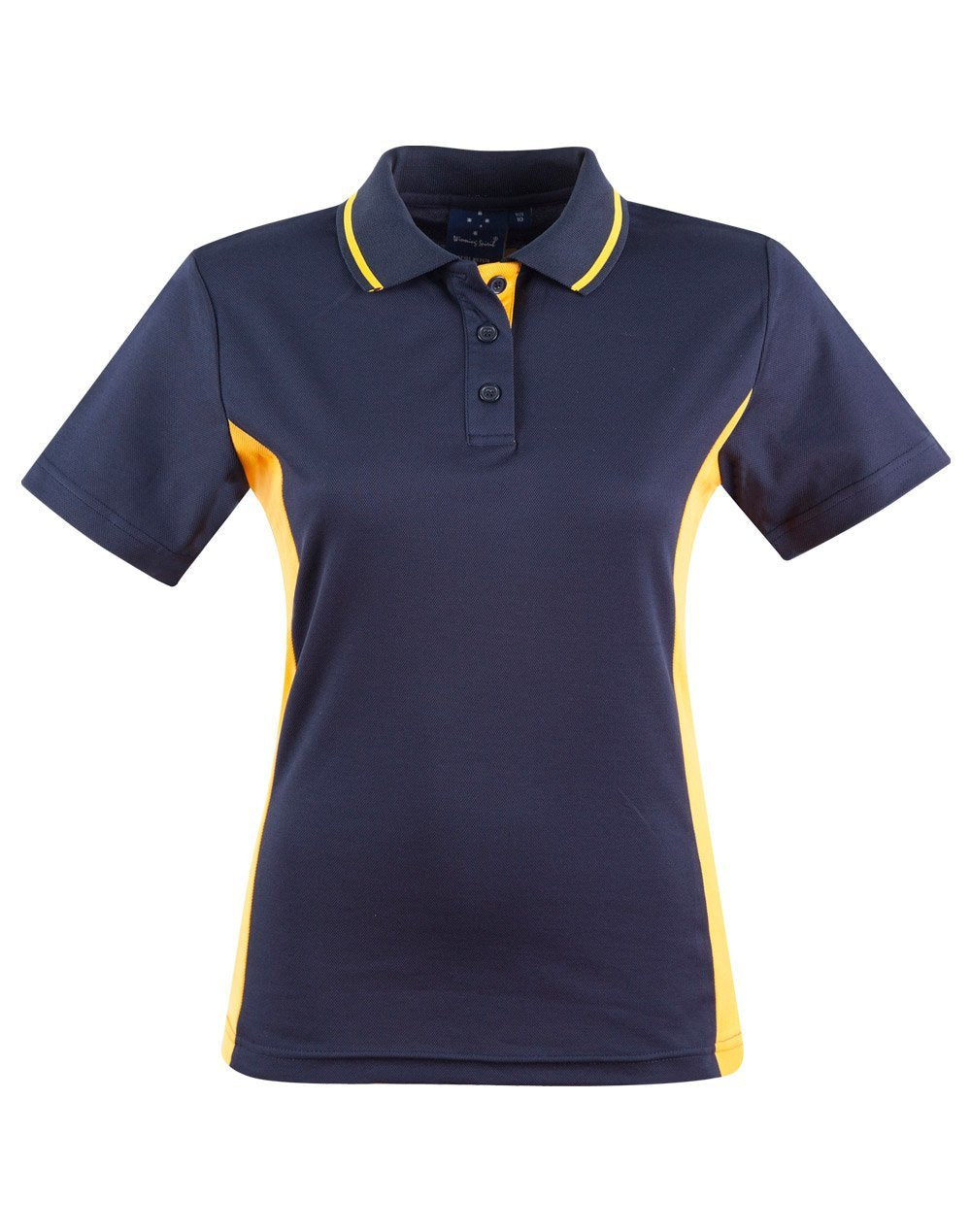 Teammate Polo Shirt Ladies  PS74 Casual Wear Winning Spirit 8 Navy/Gold 