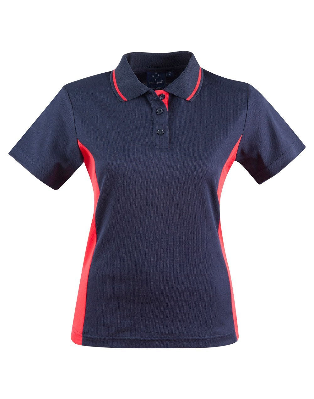 Teammate Polo Shirt Ladies  PS74 Casual Wear Winning Spirit 8 Navy/Red 