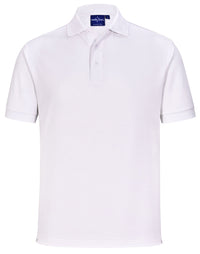 Winning Spirit Men's Sustainable Poly/Cotton Corporate Polo Shirt PS91 Casual Wear Winning Spirit White XS 