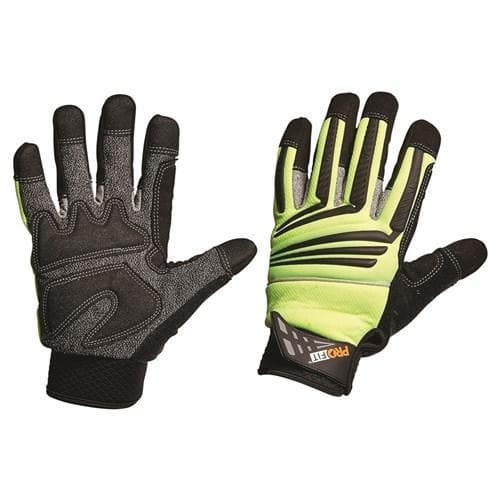 Pro Choice Hi-vis Yellow Cut 5 Mechanic Glove - PTYC PPE Pro Choice S  