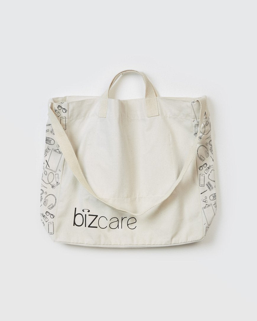 Biz Care Tote Bag CA044U Health & Beauty Biz Care One Size Natural Canvas 