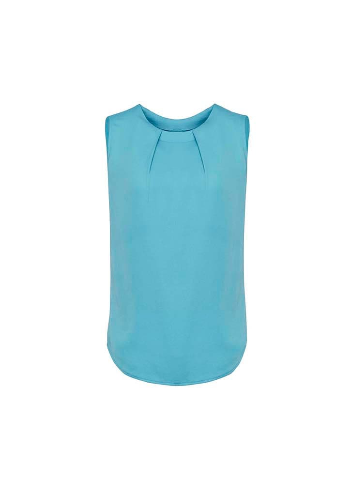 Biz Corporates Estelle Pleat Blouse RB973LN Corporate Wear Biz Corporates 4 Aqua 